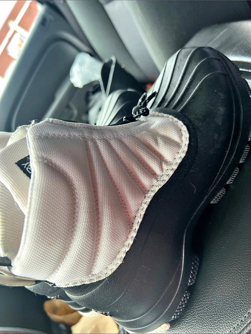 Sperry Saltwater Zip Boot in Black & White